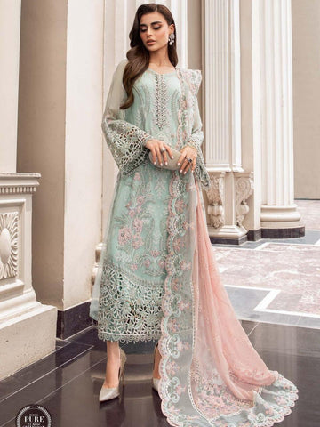 MARIA B COUTURE chiffon fully heavy embroidered hand adda work MB-056