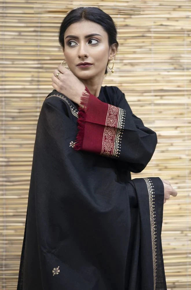 AISLING 3PC Lawn suit with Digital Printed Shawl AF-04