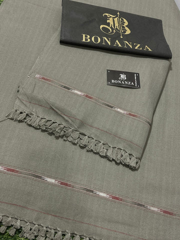 Men's Winter Pashmina Woolen Shawl - (Drak Gray) - IB-25