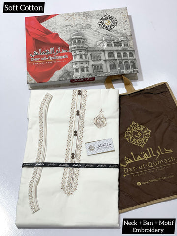 SOFT COTTON EMBROIDERY COLLECTION MEN`S (Unstitch) DQ-03