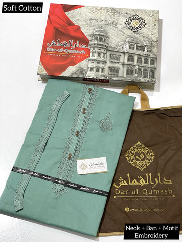 SOFT COTTON EMBROIDERY COLLECTION MEN`S (Unstitch) DQ-06